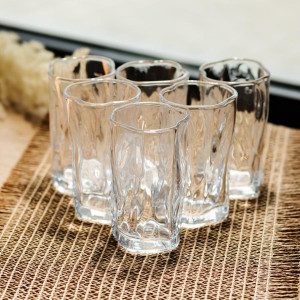 Набір склянок для напоїв Crinkle Glass 6 штук по 270 мл HP-17-62. Photo 2