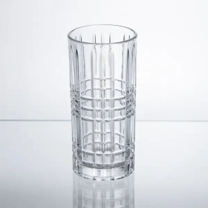Набір склянок Geometric Glass 6 штук по 300 мл з рельєфним візерунком HP-17-3. Photo 2