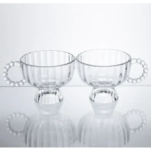 Набір креманок на ніжці Sundae Dish 2 штуки по 300 мл з ручкою HP-17-14