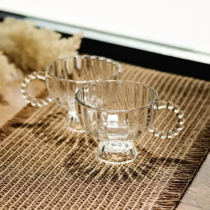Набір креманок на ніжці Sundae Dish 2 штуки по 300 мл з ручкою HP-17-14. Photo 2
