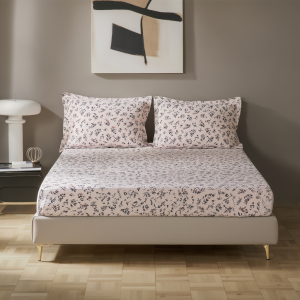 Комплект трикотажний простирадло на резинці 180*200 см з наволочками blooms 004-107-18-48-3-7. Photo 2