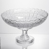 Фруктовниця на ніжці скляна Queen Lace 32 см під кришталь Yiwu HP-34-47