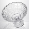 Фруктовниця на ніжці скляна Queen Lace 32 см під кришталь Yiwu HP-34-47
