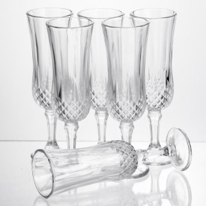 Набір келихів для шампанського Vintage Crystal 6 штук по 160 мл Yiwu HP-34-72. Photo 3