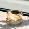 Попільничка скляна Round Cigar 12 см, золотистий Yiwu HP-34-76