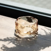 Попільничка скляна Diamond Faceted 12 см, золотистий Yiwu HP-34-78