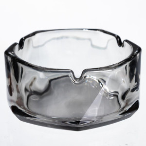 Попільничка скляна Diamond Faceted 12 см, сірий Yiwu HP-34-79