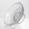 Фруктовниця на ніжці Ice Textured 15 см з крижаною текстурою скла Yiwu HP-34-88