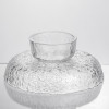 Фруктовниця на ніжці Ice Textured 20 см з крижаною текстурою скла Yiwu HP-34-89