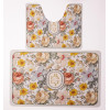 Набір килимків для ванни Flowers 2 штуки 80*50 см/50*40 см діатомітових Yiwu HP-42-174