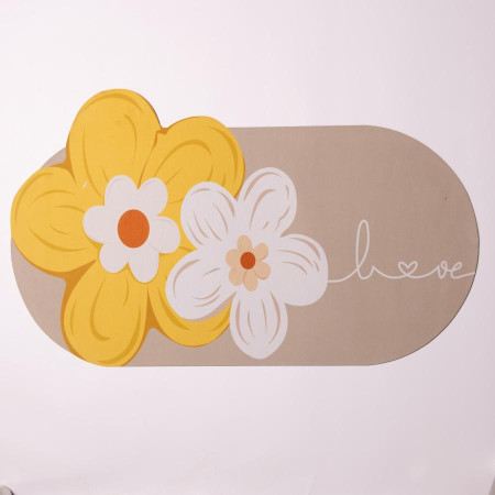 Килимок діатомітовий універсальний Love 75*45 см, какао Yiwu HP-42-187
