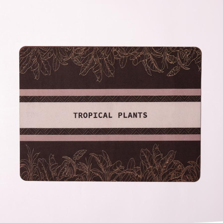 Килимок діатомітовий для сушіння посуду Tropical Plants 40*30 см Yiwu HP-42-199
