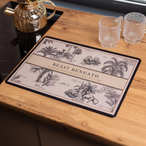Килимок діатомітовий для сушіння посуду Tropical Paradise 40*30 см Yiwu HP-42-202. Photo 2