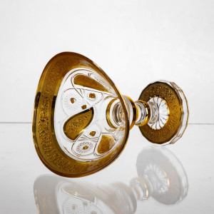 Цукерниця скляна Bogema Gold 15 см Yiwu HP-34-134. Photo 3