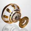 Ваза для фруктів скляна Bohemia Gold 26 см Yiwu HP-34-137