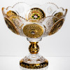 Ваза для фруктів скляна Gold Glass 22 см Yiwu HP-34-140