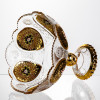 Ваза для фруктів скляна Gold Glass 22 см Yiwu HP-34-140