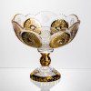 Ваза для фруктів скляна Gold Glass 22 см Yiwu HP-34-140