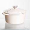 Каструля чавунна емальована 4 л, бежевий Yiwu HP-FLG-1 RED