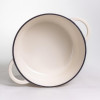 Каструля чавунна емальована 5 л, бежевий Yiwu HP-FLG-2 WHITE