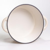 Каструля чавунна емальована 6,5 л, бежевий Yiwu HP-FLG-3 WHITE