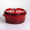 Кокотниця чавунна емальована 6 л, червоний Yiwu HP-FLG-6 RED