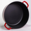 Кокотниця чавунна емальована 7,5 л, червоний Yiwu HP-FLG-7 RED