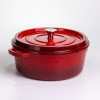 Кокотниця чавунна емальована 7,5 л, червоний Yiwu HP-FLG-7 RED