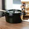 Кокотниця чавунна емальована 4,5 л, малахіт Yiwu HP-FLG-11 green