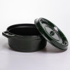 Кокотниця чавунна емальована 6,5 л, малахіт Yiwu HP-FLG-12 green