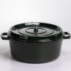 Кокотниця чавунна емальована 6 л, малахіт Yiwu HP-FLG-13 green