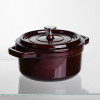 Кокотниця чавунна емальована 2 л, бургунді Yiwu HP-FLG-8 burgundy
