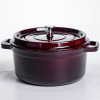Кокотниця чавунна емальована 4,5 л, бургунді Yiwu HP-FLG-11 burgundy