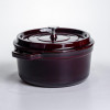 Кокотниця чавунна емальована 4,5 л, бургунді Yiwu HP-FLG-11 burgundy