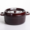 Кокотниця чавунна емальована 6,5 л, бургунді Yiwu HP-FLG-12 burgundy