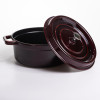 Кокотниця чавунна емальована 6,5 л, бургунді Yiwu HP-FLG-12 burgundy