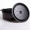 Кокотниця чавунна емальована 6,5 л, бургунді Yiwu HP-FLG-12 burgundy