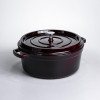 Кокотниця чавунна емальована 6 л, бургунді Yiwu HP-FLG-13 burgundy