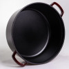 Кокотниця чавунна емальована 7,5 л, бургунді Yiwu HP-FLG-14 burgundy