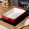 Форма для запікання чавунна 3 л червоний Yiwu HP-FLG-16 RED