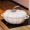 Каструля чавунна емальована Iron Tomato 2,5 л, білий Yiwu HP-FLG-20 BEIGE