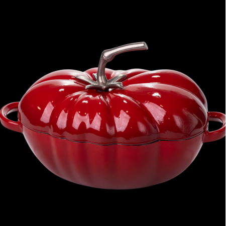Каструля чавунна емальована Iron Tomato 2,5 л, червоний Yiwu HP-FLG-20 RED
