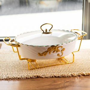 Мармітниця порцелянова для других страв Margaret 1,5 л Yiwu YYSH1215. Photo 2