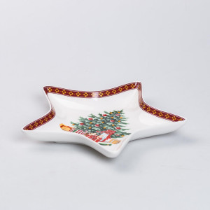 Блюдо сервірувальне Christmas фігурне 25*21 см. Photo 2