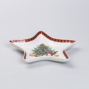 Блюдо сервірувальне Christmas фігурне 25*21 см. Photo 3