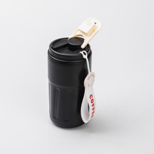 Термочашка Coffee 500 мл з датчиком температури, чорний. Photo 3