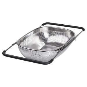Друшляк-сито на раковину для миття продуктів 34*23,5*9 см. Photo 2