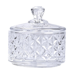 Цукерниця з кришкою High Quality із кришталевого скла, ice flowers. Photo 2