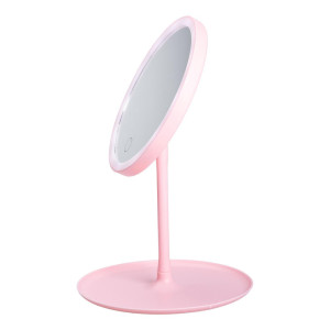 Косметичне дзеркало з LED-підсвіткою та USB 15,3 см, рожевий. Photo 3