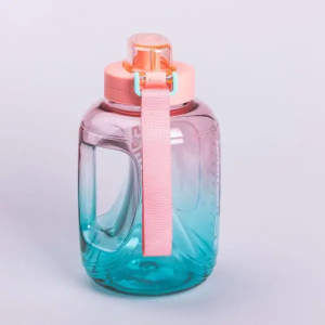 Пляшка для води спортивна з трубочкою 1.6 л, рожевий. Photo 2